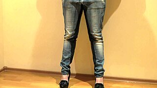 Brunette Drenches Jeans In Amateur Pee Fetish Urine Compilation!