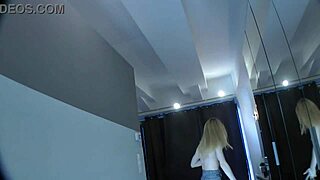 hot petite 18+ blonde dances wildly flashing shaved pussy and ass in steamy casting!