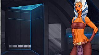 Groping those orange trainer tits feels amazing