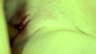 Jenny Wild slurps Stanley Johnson's huge cock before creamy pounding