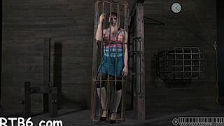 Four petite sluts caged roughly fucked pov orgasms!