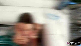 Peeping Kloe's shower leads to intense fucking