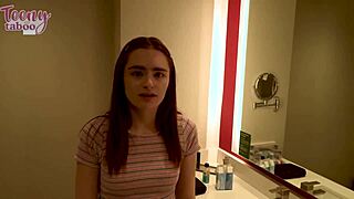 Stepdad Seth creampies petite Reese Robbins with doggystyle deepthroat and juicy pussy licks