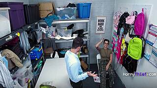 teen thief caught red handed gets her ass cum stuffed rough