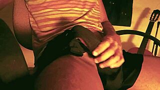 guy moans jerking big cock cum hard after school