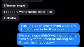 sexting wife sneaks out to tease hubby's buddies