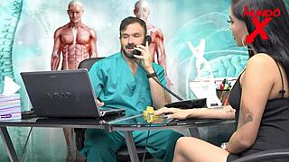 Patient Begs Doctor for Hard Office Fuck