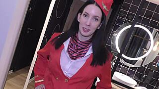 Air Hostess Jasmine Jayne Recruits For BBC Creampie Casting