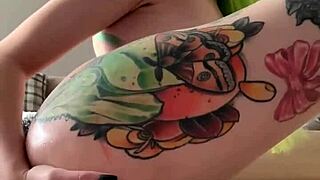 young slut fingers her ass deep then fists it wide open