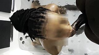 Jacuzzi Passion with Ebony's Spectacular Shaking Ass