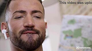 squirting brunette fucks roommate doggystyle close-up nearly caught by janitor part 1