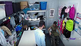 teen thief caught red handed gets her ass cum stuffed rough