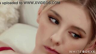 squirting brunette fucks roommate doggystyle close-up nearly caught by janitor part 1