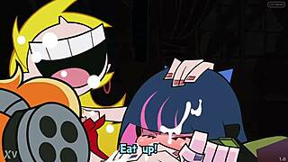 OOPS! ZONE MINI FLASHES PANTY GARTER STOCKINGS IN SPANKING LOOP