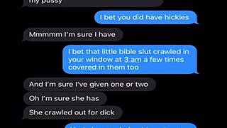 sexting wife sneaks out to tease hubby's buddies