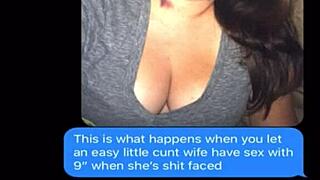 sexting wife sneaks out to tease hubby's buddies