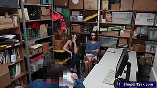 you tight teen thieves gonna take officer's cock to get off free?