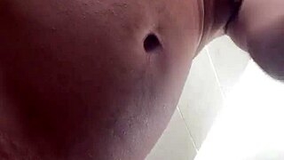 Mejicanito JERKS OFF before his SHOWER