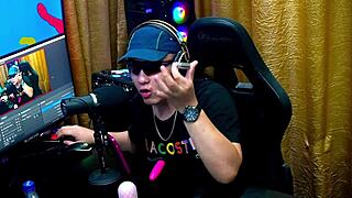 ruan shoves vibrator on andressa sanchez milf's perky nipple she moans wild in sheer red podcast