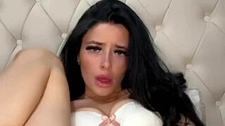 Teen exchange student masturbates solo