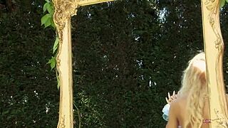 Outdoor Lesbians Hike Skirts Up For Dildo Fucks In Wet Pink Cunts!