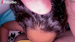 latina teen slut sucks cock pov swallowing huge cum mouthful load