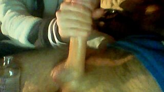 Petite teen's amazing sloppy oily handjob deepthroat gag