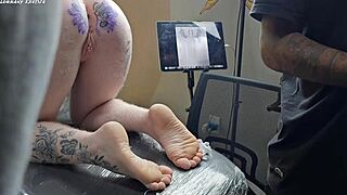 wanna watch me get my big ass tattoo modded then creampied by black doms?