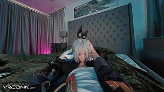 Vr silver wolf cosplay asian deepthroats monster cocks bangs honkai parody