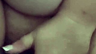chubby housewife squirts hard with dildo in bedroom