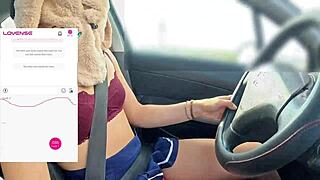 imagine my buddy filming as fan remotely buzzes my vibrator while i drive juicy cameltoe