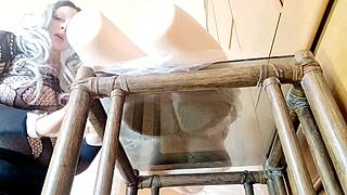 wanna see this italian milf orgasm hard on a real doll torso?
