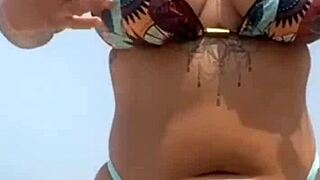 Found a hot guy on the beach and let him rub lotion all over me!