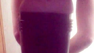 gazzadomm here me poundin my fleshlight male toy homemade fuckin it deep daddy style