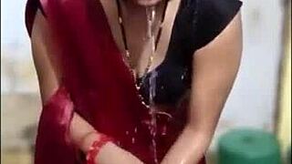 you ever seen a wet indian saree shower like this?