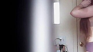 big boobs blonde strips slow for voyeur eyes