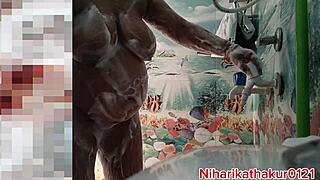 indian big tits babe fucks pussy in bathroom bath solo play
