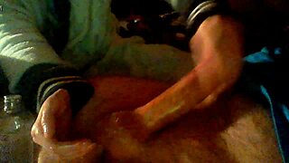 Petite teen's amazing sloppy oily handjob deepthroat gag