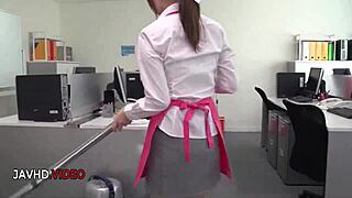 uh asian office milf chihiro akino i suck hard then take creampie deep