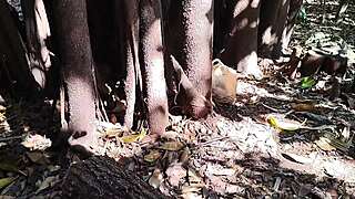 CURVY BRAZILIAN BABES FLASH HUGE TITS OUTDOORS!