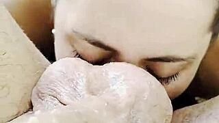 european teen gags on deepthroat facefuck with rimming