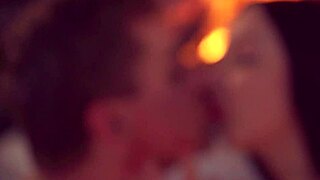 Big tits brunette panties ass fucked gently fireplace pov