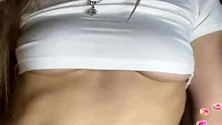 russian teen dances sexy on bigo live shaking it all
