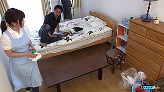 her pussy gets eaten in bedroom until she craves his creampie load