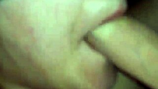 Tied gf deepthroats monster cock while watching porn?