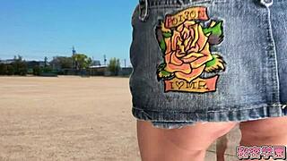 oh god i climax hard shoving anal vibrator up my ass in miniskirt and boots