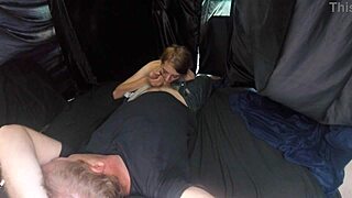 hazel haze chokes on deepthroat facefuck then pussy slammed in strangers van hardcore