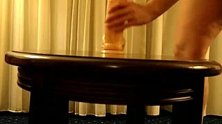 Chubby Girl's Intense Dildo Orgasm Squirt