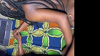 Nixie Night Banging Big Tits Ebony Bent Over Doggystyle Interracial