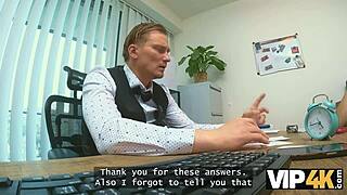 Loan4k cutie’s shaved teen hole wrecked on office desk 😈🔥